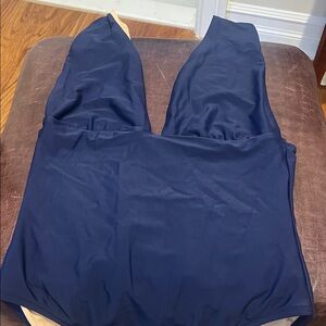 J. Crew Navy Blue One-Piece Swimsuit